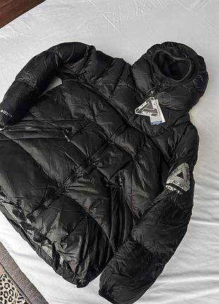 Пуховик palace з балаклавою | куртка пелес | зимова куртка палас чорна