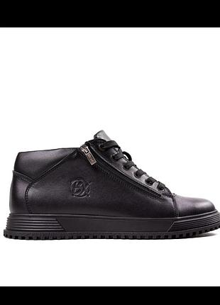 Ботинки мужские зимние натуральная кожа черные р4