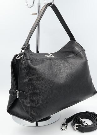 Сумка жіноча шкіряна polina &amp; eiterou l1026 black