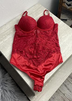Secret possessiones шикарний червоний боді з мережиаом