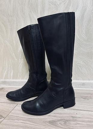 Шкіряні чоботи geox🖤35орегінал !