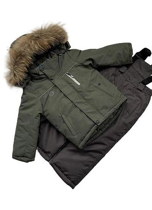 Термо комплект зимовий для хлопчика lassye 070956 зелений