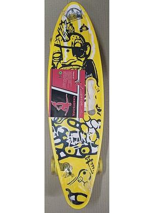 Скейт пеніборд profi жовтий (ms 0461-5)