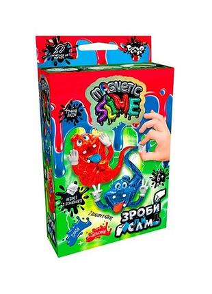 Набір для творчості danko toys лизун "crazy slime magnetic" міні укр (slm-mg-02-01u)