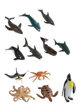 Набор фигурок животных морские жители (e 051-3)