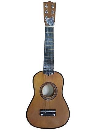 Игрушка metr plus гитара деревянная 6 струн цвет бежевый (m 1370)