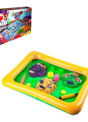 Гра велика 2 в 1 danko toys: "кльова риболовля" та "кінетичний пісок kidsand" (krks-01-01u)