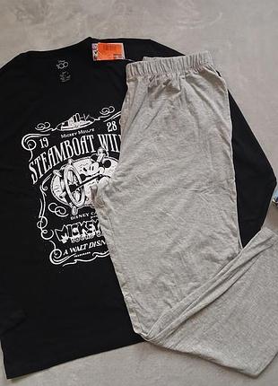 Піжама чоловіча лонгслів+штани disney m (48/50), l (52/54), xl (56/58)
