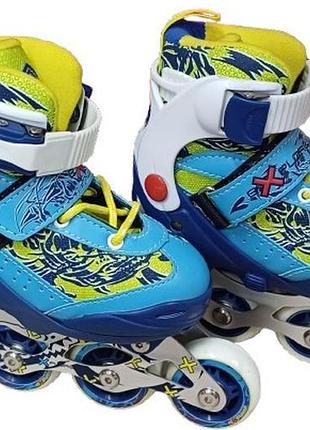 Ролики розсувні explore activa (27-30) жовто-блакитний