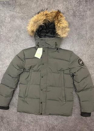 Пуховик canada goose puffer grey