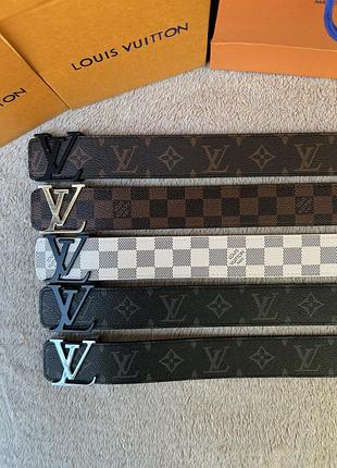 Ремінь louis vuitton belt | шкіряний ремінь lv | пояс луі вітон повна комплектація