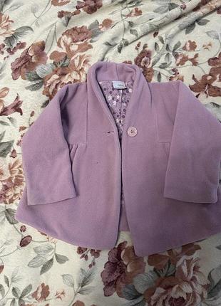 Флісова куртка на ґудзику рожева (2-3р.) некст