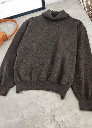 Актуальний коричневий светрик з гольфом maselli