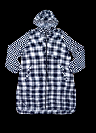 Дождевик ветровка плащ тонкий и лёгкий  в клетку