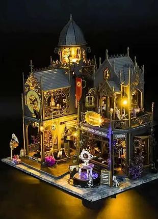 Набір для самостійної збірки румбокс конструктор diy house magic castle чарівний замок 24,5 х19,9х21,7 см