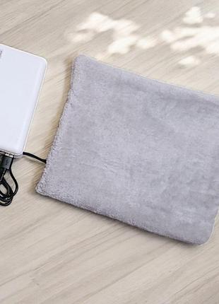 Електрогрілка - килимок працює від повербанку та розетки електрична грілка