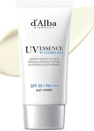 Сонцезахисний крем-есенція d'alba waterfull essence sunscreen spf50+ pa+++ 50 мл