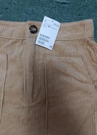 Велюровая мини юбка h&amp;m 3