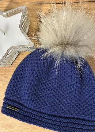 Кашемір натуральна тепла 🌲шапка кашемировая seeberger оригинал женская