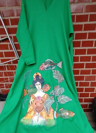 Платье в пол дизайнерское