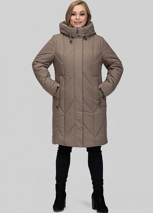 Зимнее батальное водостойкое пальто с капюшоном и карманами