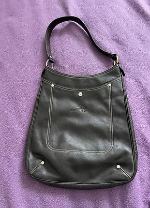Longchamp шкіряна сумка на плече