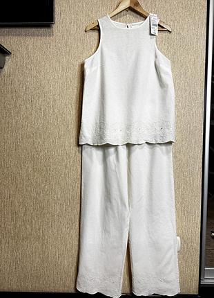 Шикарна літня піжама f&f, бавовна і льон, нова