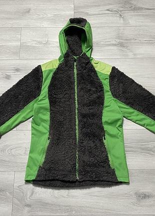 Класна жіноча кофта crane  м’яка та тепла поєднання флісу та софтшелу розмір: пише 36 s , може бути і на m