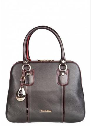 Чорна шкірна сумка