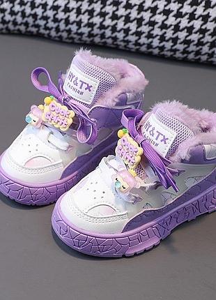 Теплі кросівки для дівчинки