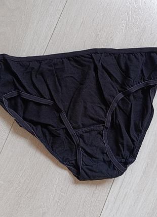 Трусики базовые черные трусы коттоновые secret possesions m l 10 12 38 40 46 48