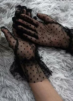 Фатиновые перчатки прозрачные перчатки перчатки для секса