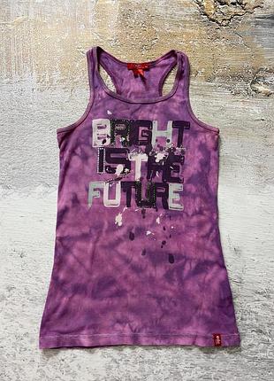 Майка топ принт тай дай edc y2k вінтажний
