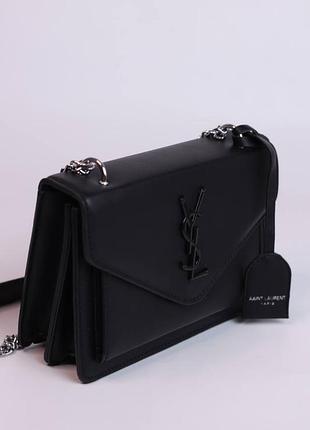 Стильная женская сумка в стиле yves saint laurent blck