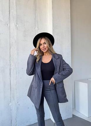 Костюм замша замшевый лосины пиджак на подкладке