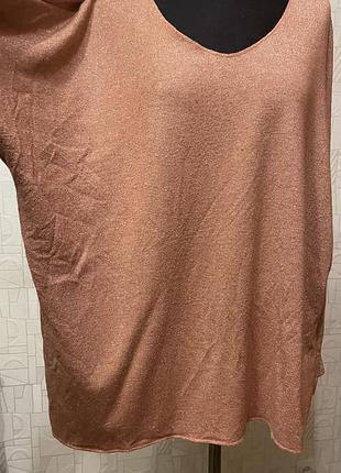 Італійський лонгслів кофта люрекс віскоза