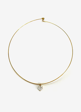 Украшение нежное нержавеющая сталь stainless steel с кулоном сердце цирконий