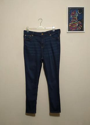 Стретчевые узкие джинсы скинни большого размера от f&amp;f, батал.