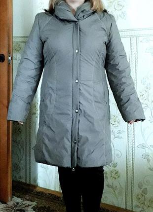 Женская длинная куртка, пальто плащ на синтепоне