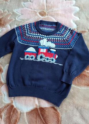 Детская одежда 🌈 зимняя кофта на мальчика 3-4 года 98/104 размер