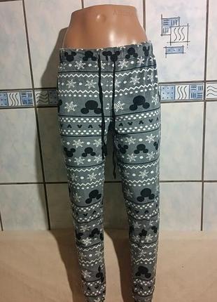 Флисовые теплые штаны