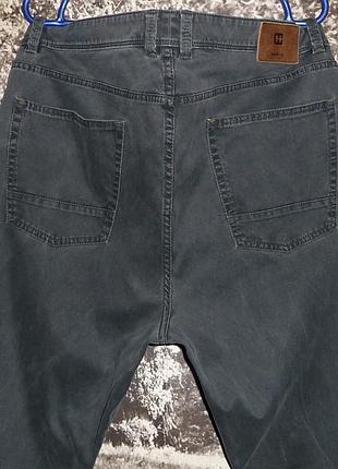 Серые крепкие большие джинсы "hattric" germany w42-44 l32