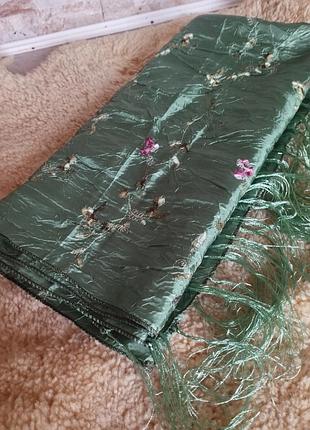 Отрез нежнейшей шелковой ткани, шаль, шарф, палантин, шелковое полотенце, порео