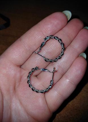 Серьги кольца женские