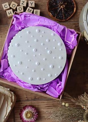 Свеча из соевого воска в кашпо с крышкой, большой объем, подарочная упаковка, аромат марокканский кашемир