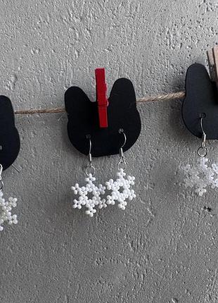 Сережки-сніжинки