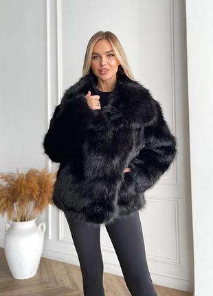 Шубка хутро чорна