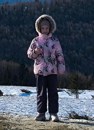 Детский зимний комплект (куртка + клубкомбинезон) для девочки lenne 116