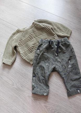 Свитер набор штанишки теплый
