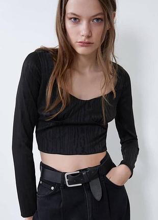 Интересный черный укороченный топ с длинными рукавами с фигурным вырезом zara
🌹🌹🌹🌹🌹🌹🌹🌹🌹🌹🌹🌹🌹